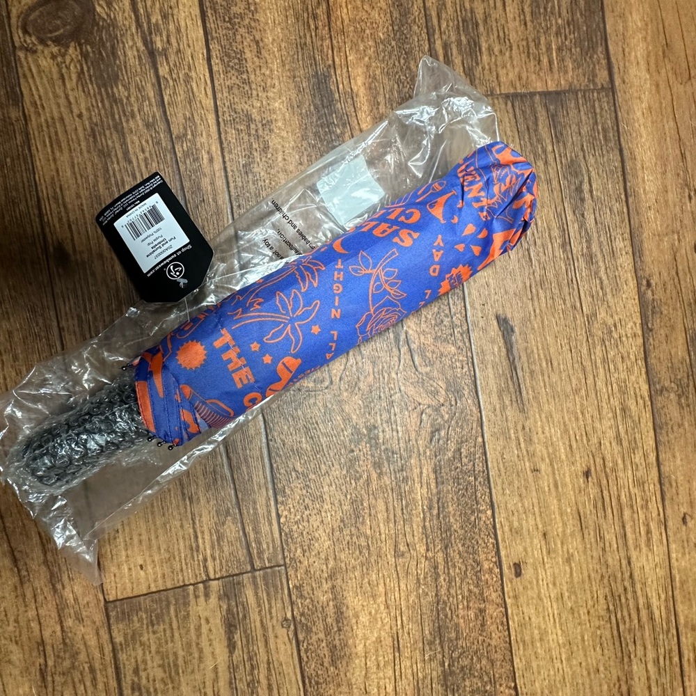 Zumba Fitness Blue and Orange Umbrella